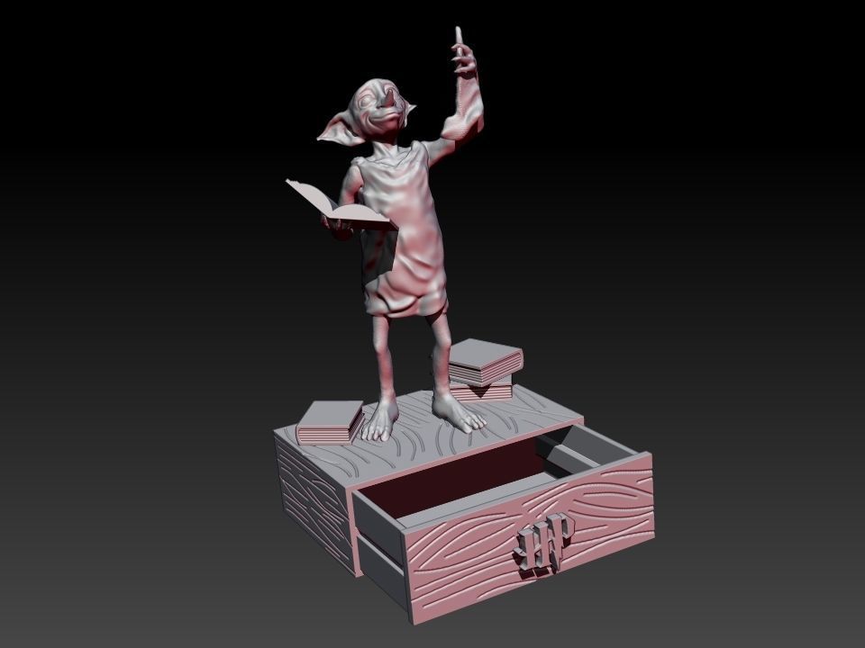 DOBBY - JEWELRY BOX 3D print model_1