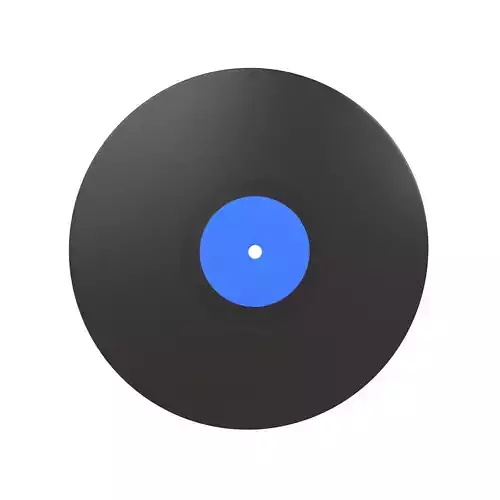 Vinyl Record v1 003 Low-poly 3D model
