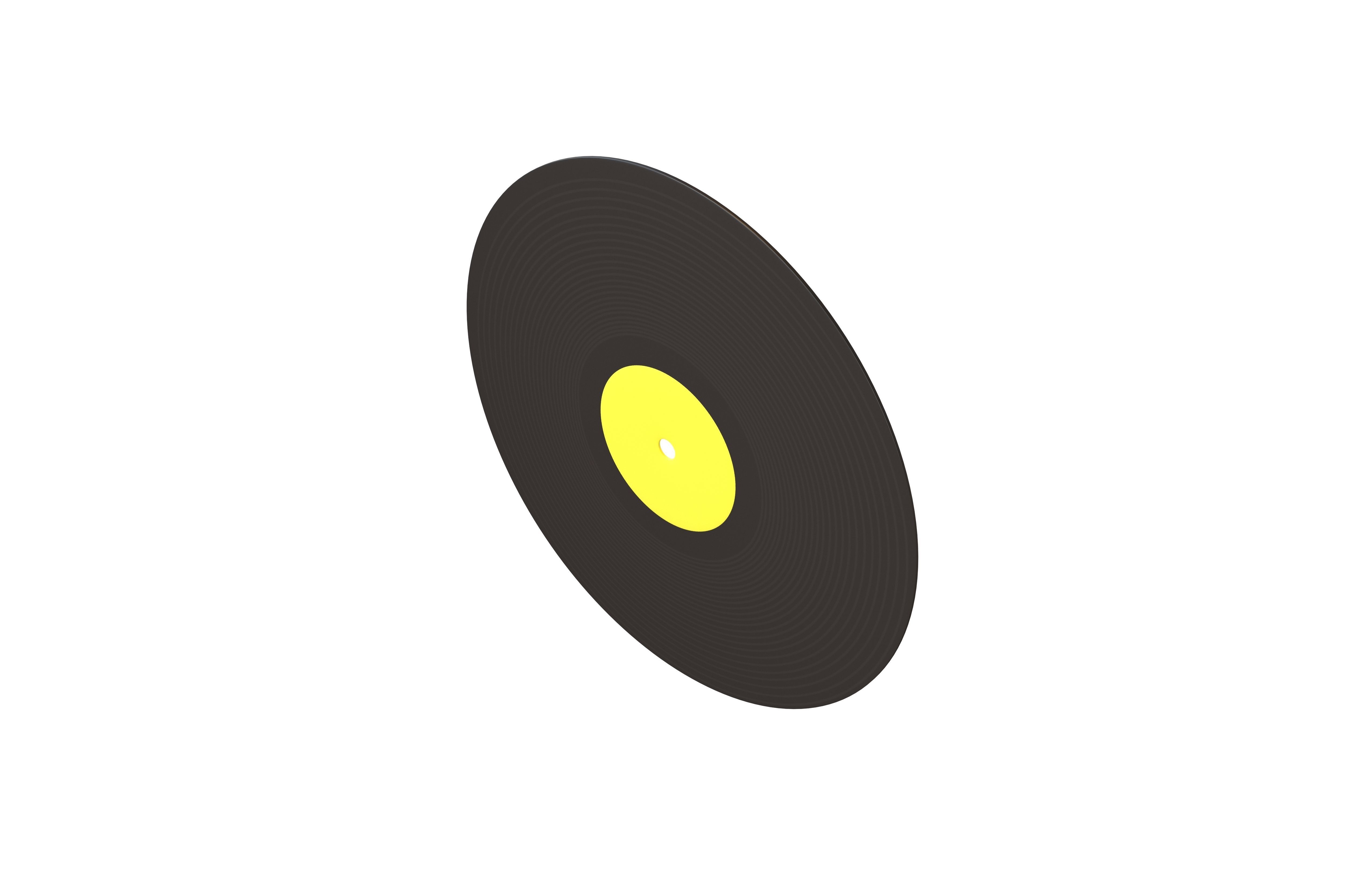 Vinyl Record v1 005 Low-poly 3D model_2