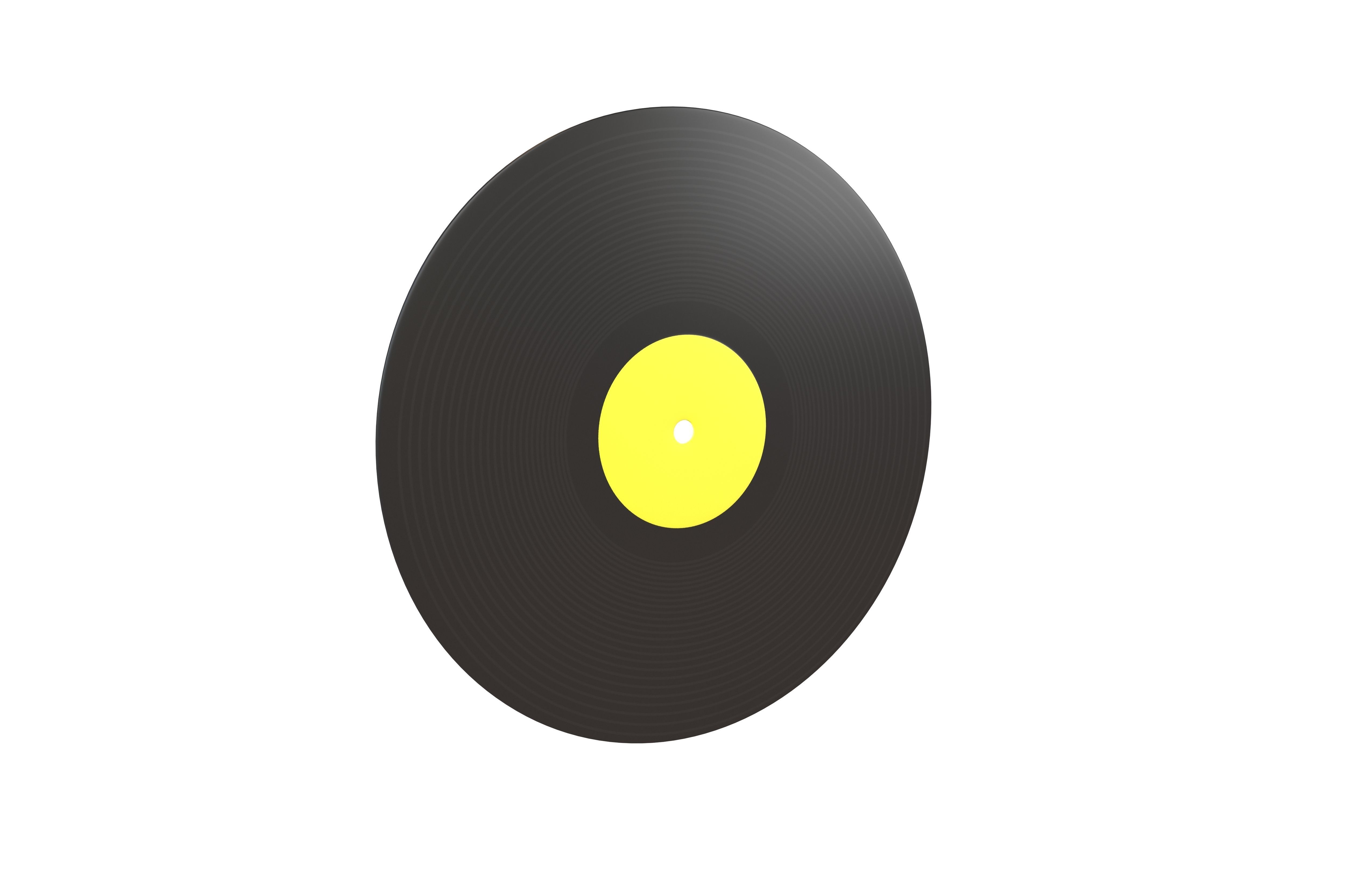 Vinyl Record v1 005 Low-poly 3D model_1