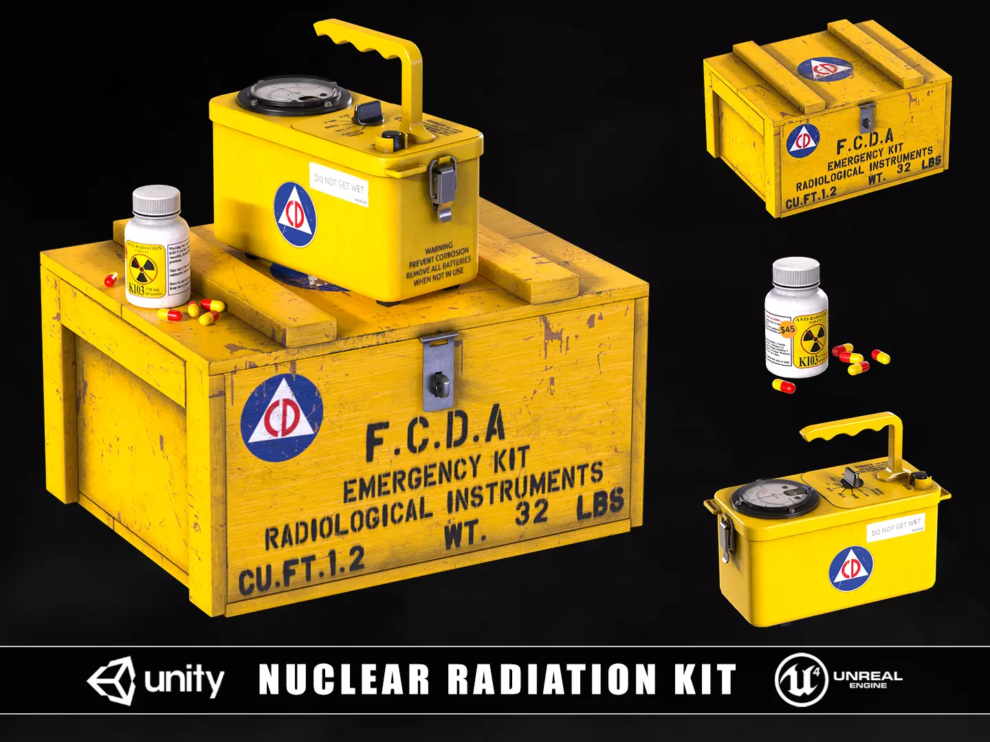 Nuclear Radiation Kit 3D Model Collection_0
