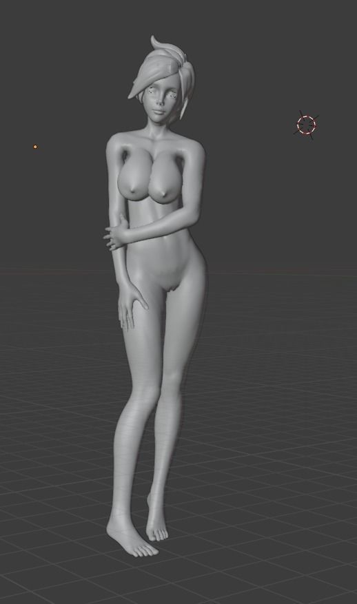 Tracer Overwatch Hentai 3d Print 3D print model_4
