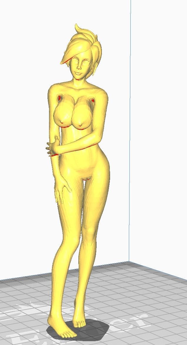 Tracer Overwatch Hentai 3d Print 3D print model_3