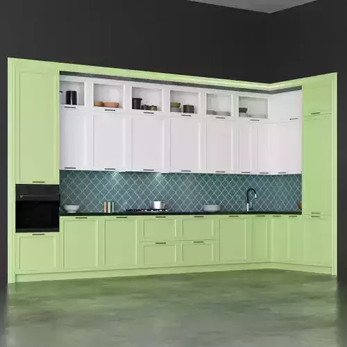 Kitchen 3 with cabinets