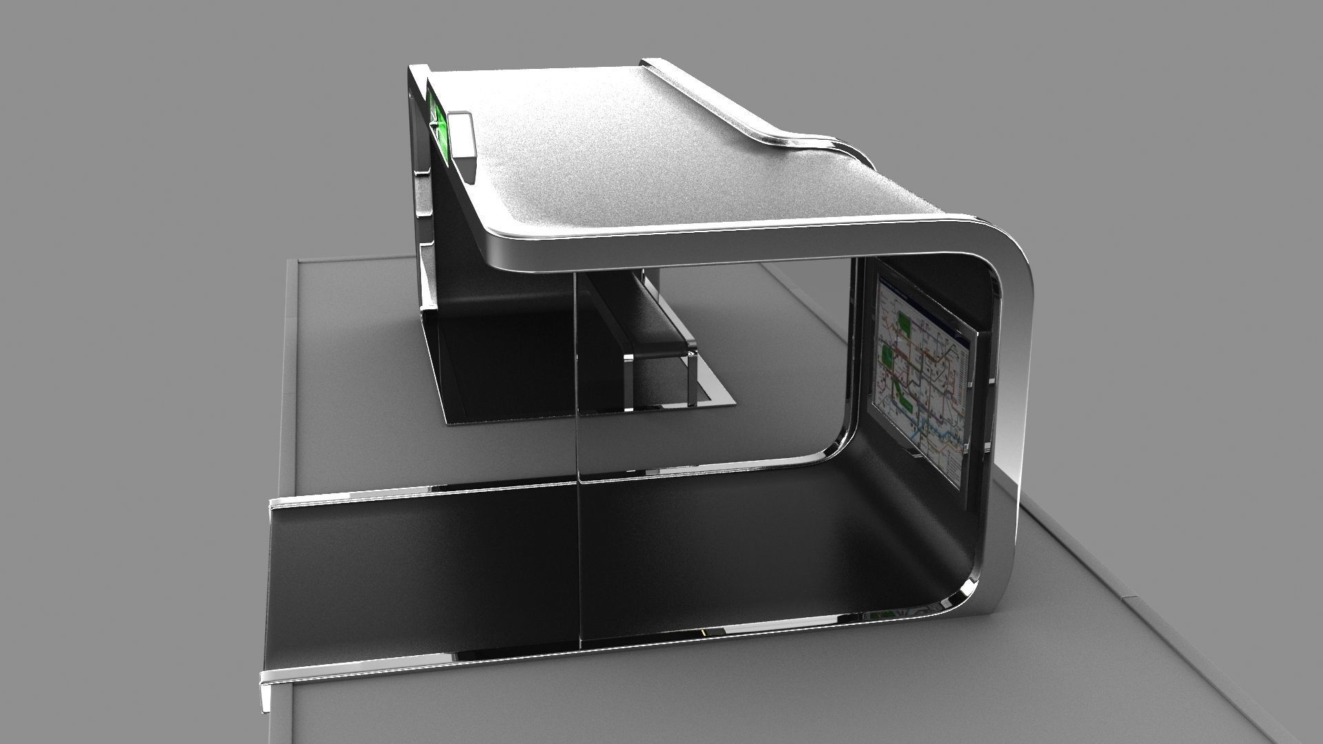 Bus Stops 3D Model Collection_25