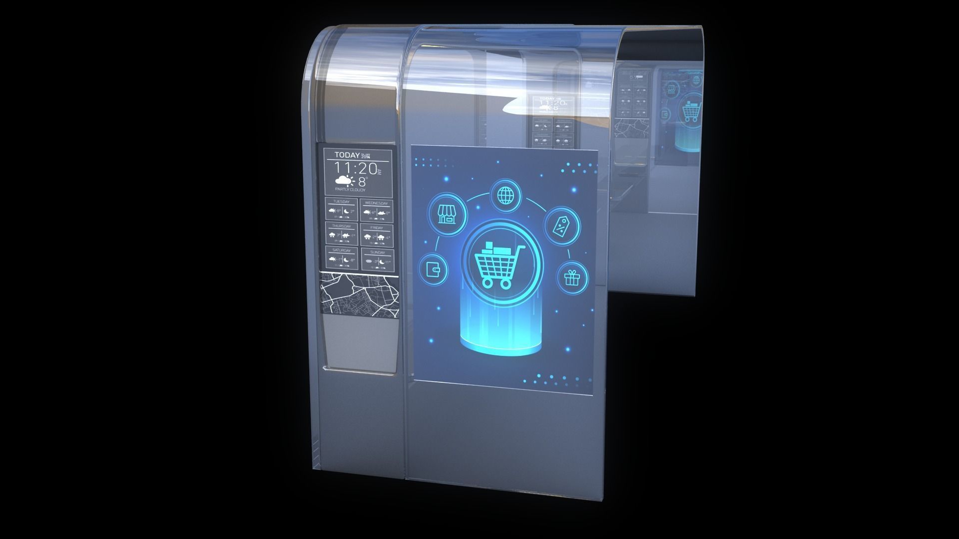 Bus Stops 3D Model Collection_28