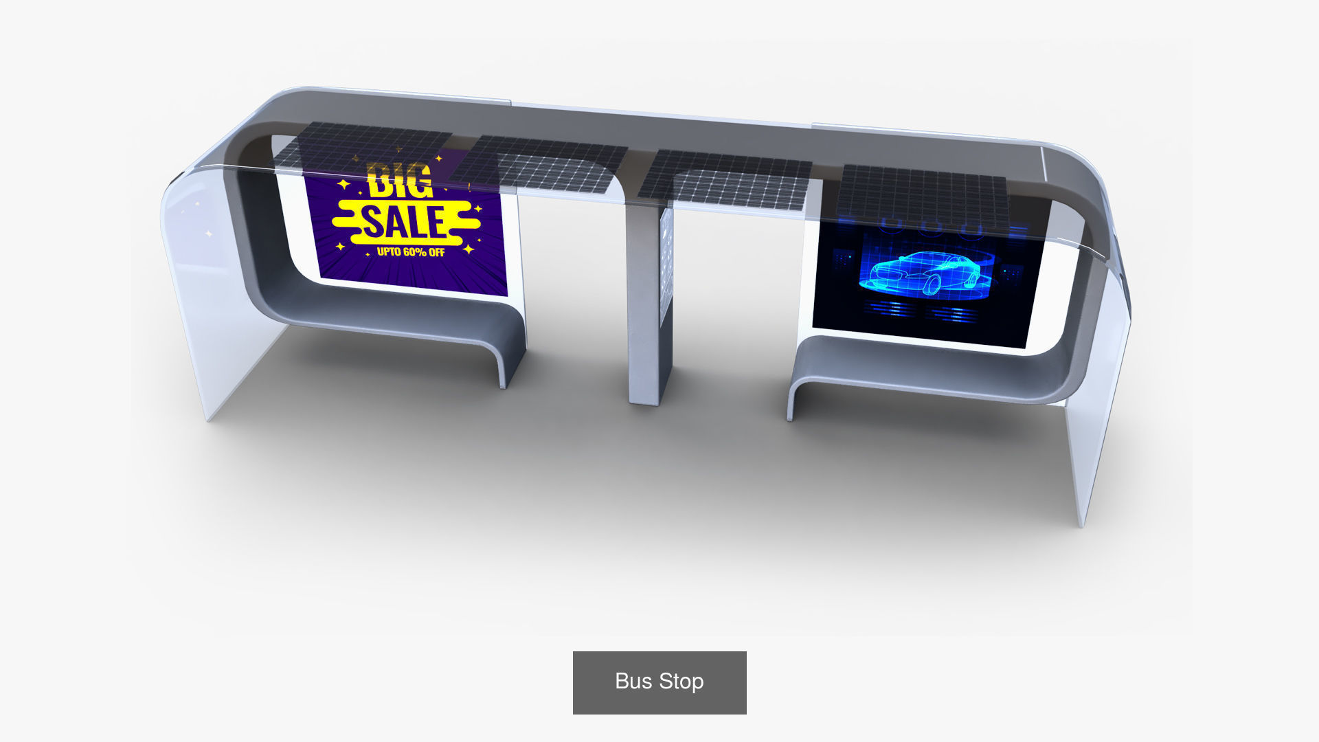 Bus Stops 3D Model Collection_4