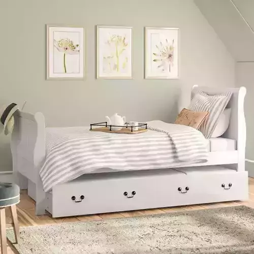 Emst Sleigh Bed with Trundle 3D model