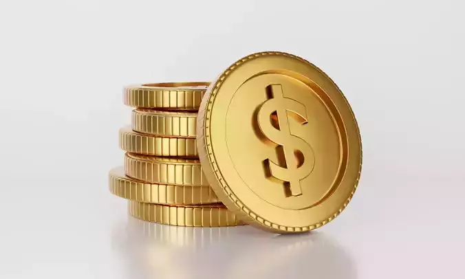 Gold Coin 3D model 3D model