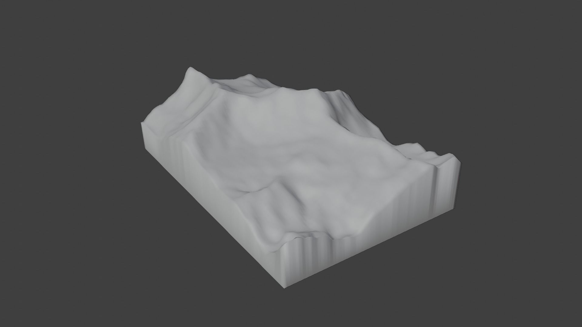 Dhaulagiri II Mountain Low-poly 3D model_9