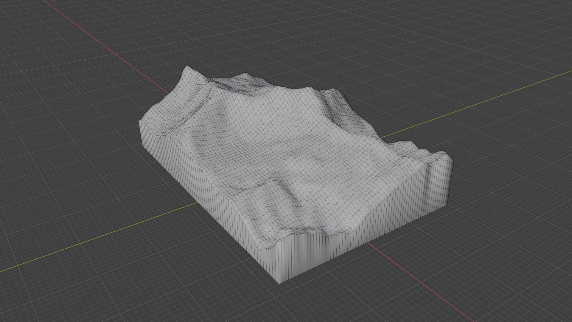 Dhaulagiri II Mountain Low-poly 3D model_7