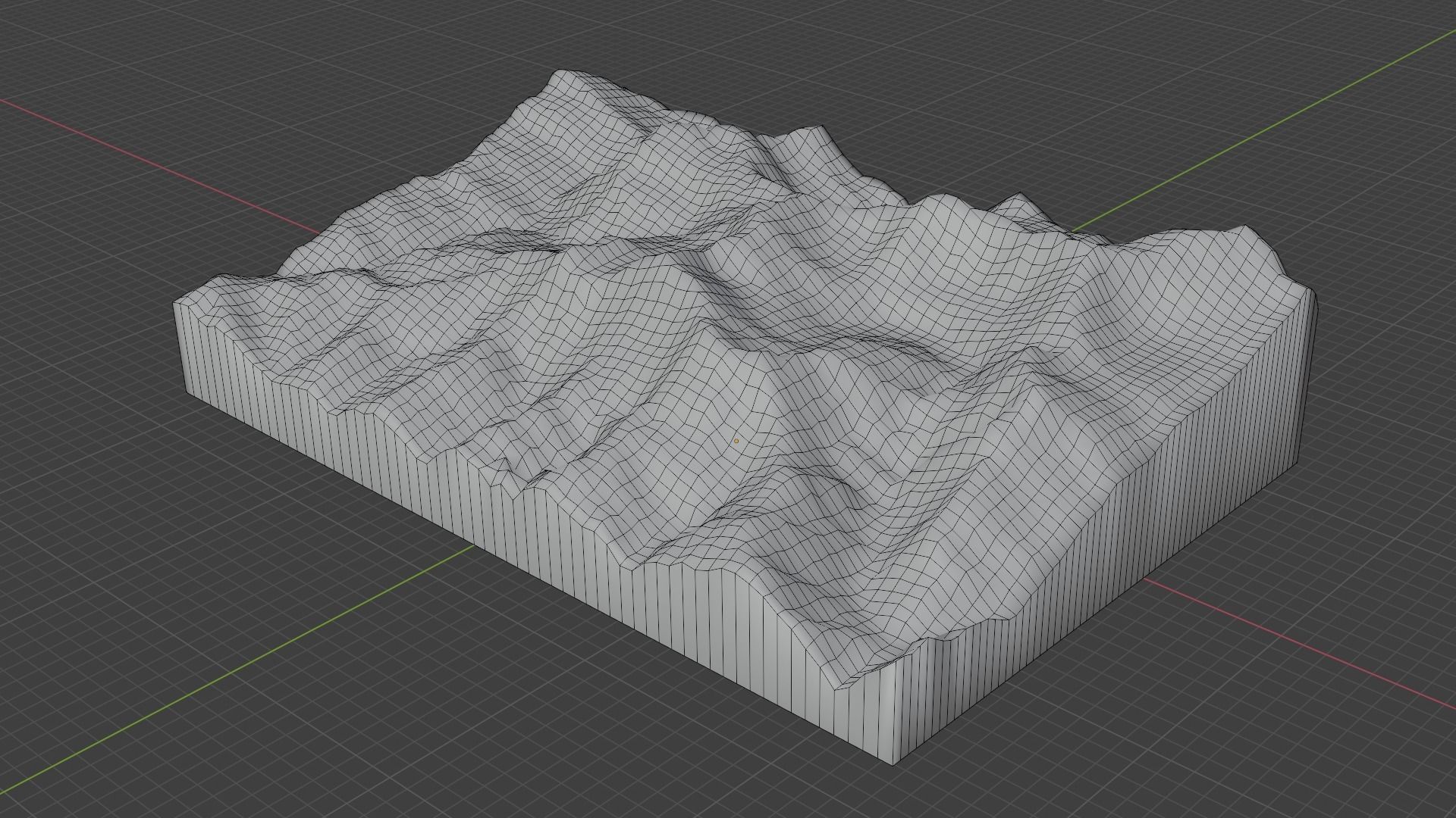Dhaulagiri VI Mountain Low-poly 3D model_7