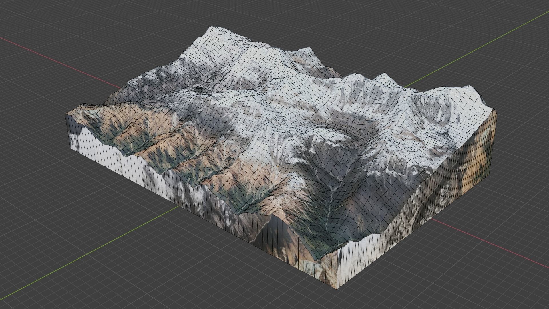 Dhaulagiri VI Mountain Low-poly 3D model_6