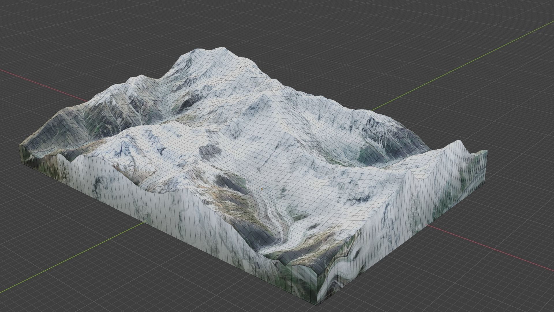Diran Mountain Low-poly 3D model_6