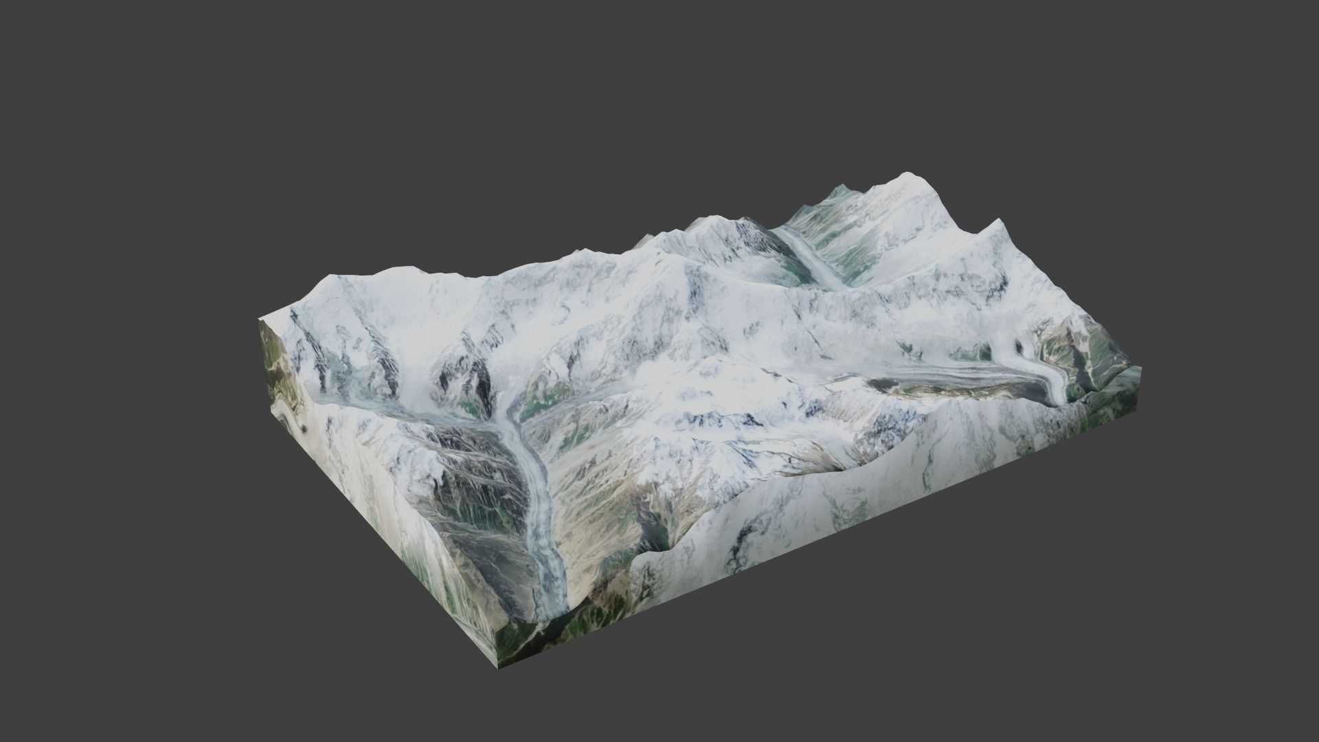 Diran Mountain Low-poly 3D model_3