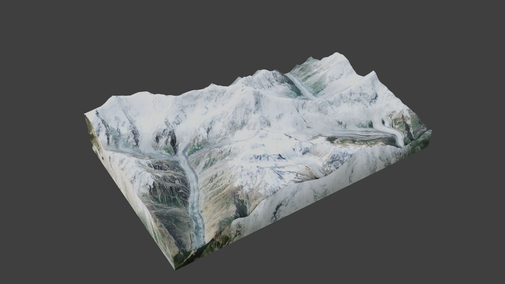 Diran Mountain Low-poly 3D model_1