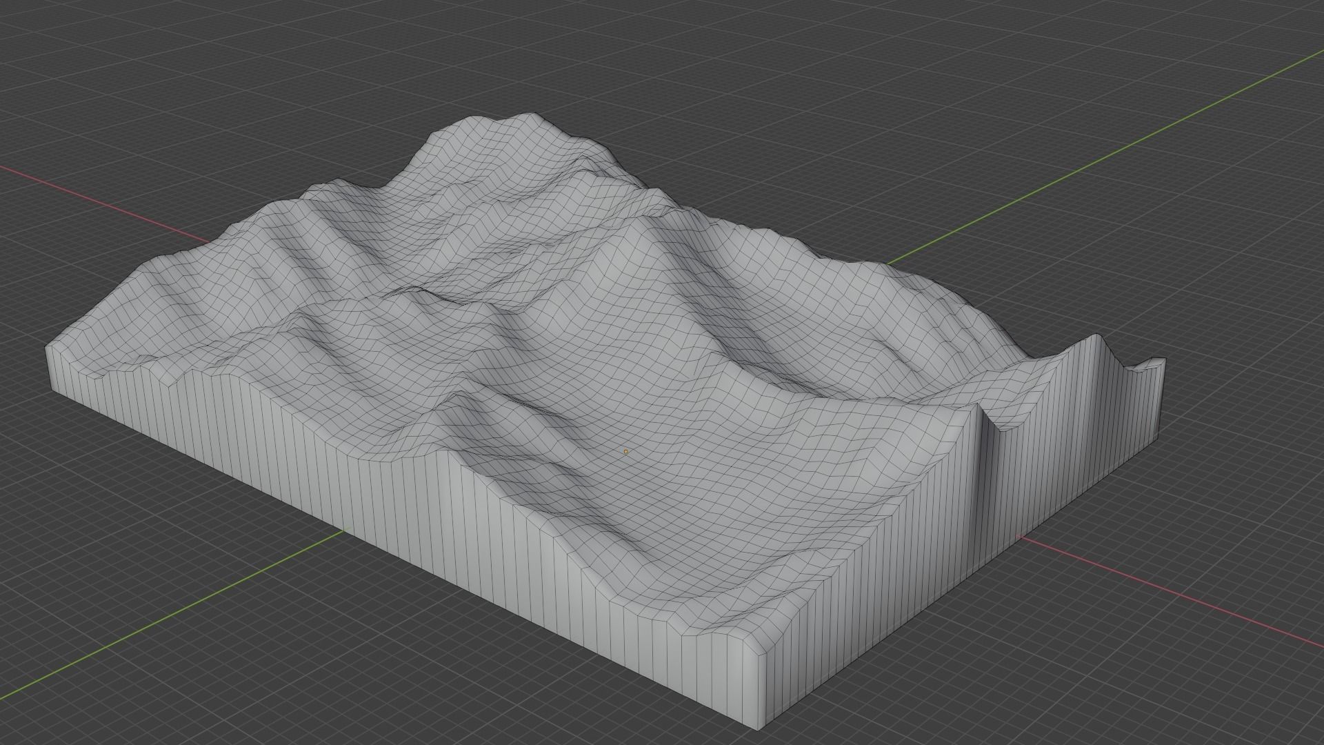 Diran Mountain Low-poly 3D model_7