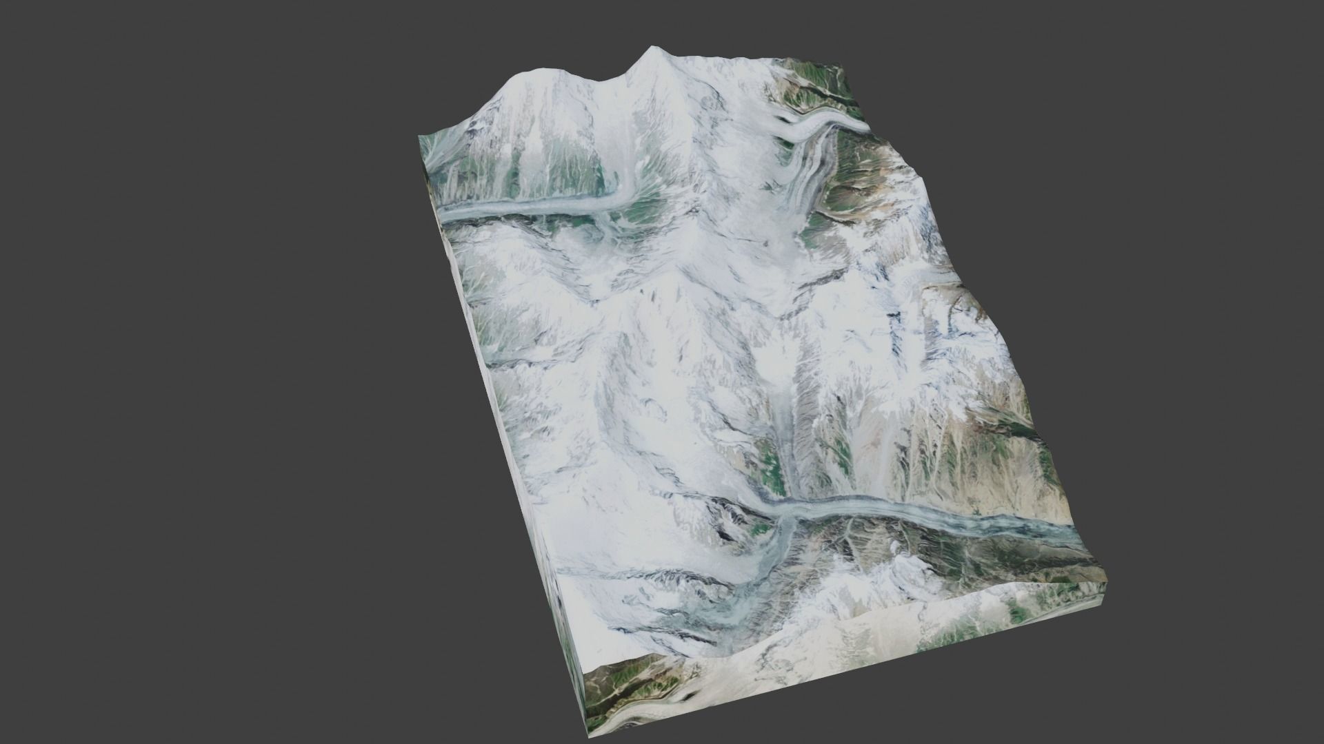 Diran Mountain Low-poly 3D model_4
