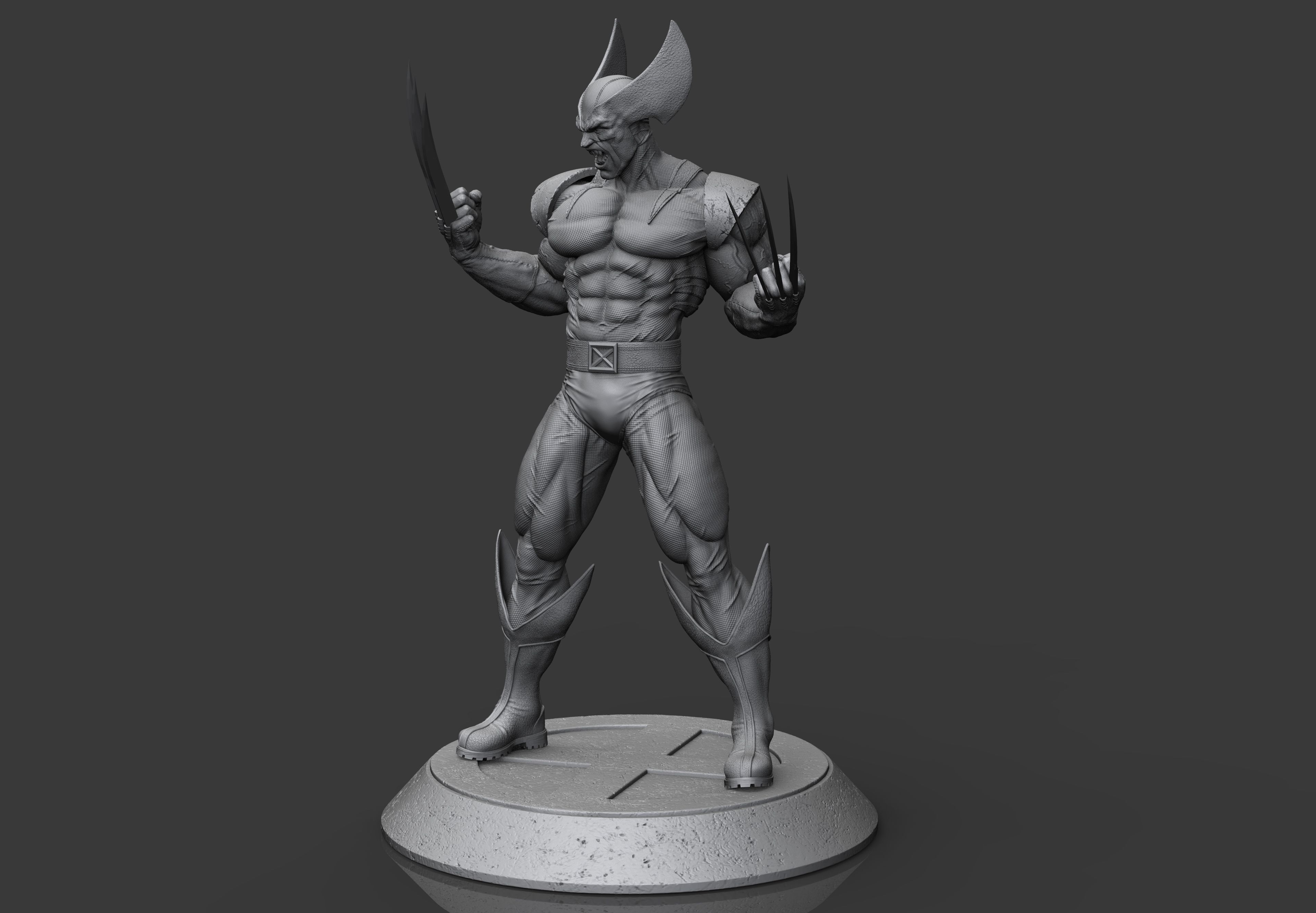 Wolverine STL for FDM 3D Printing 3D print model_3