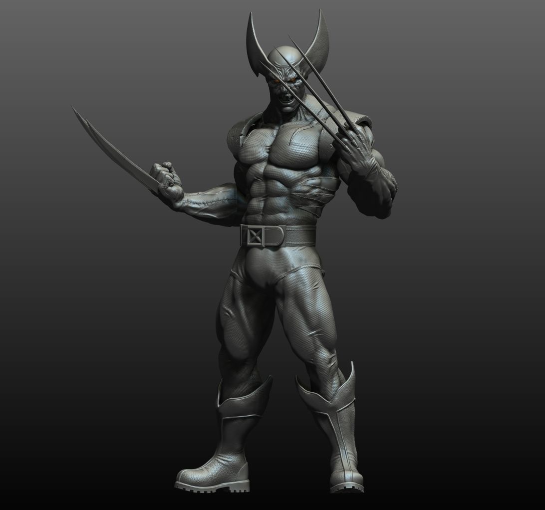 Wolverine STL for FDM 3D Printing 3D print model_2