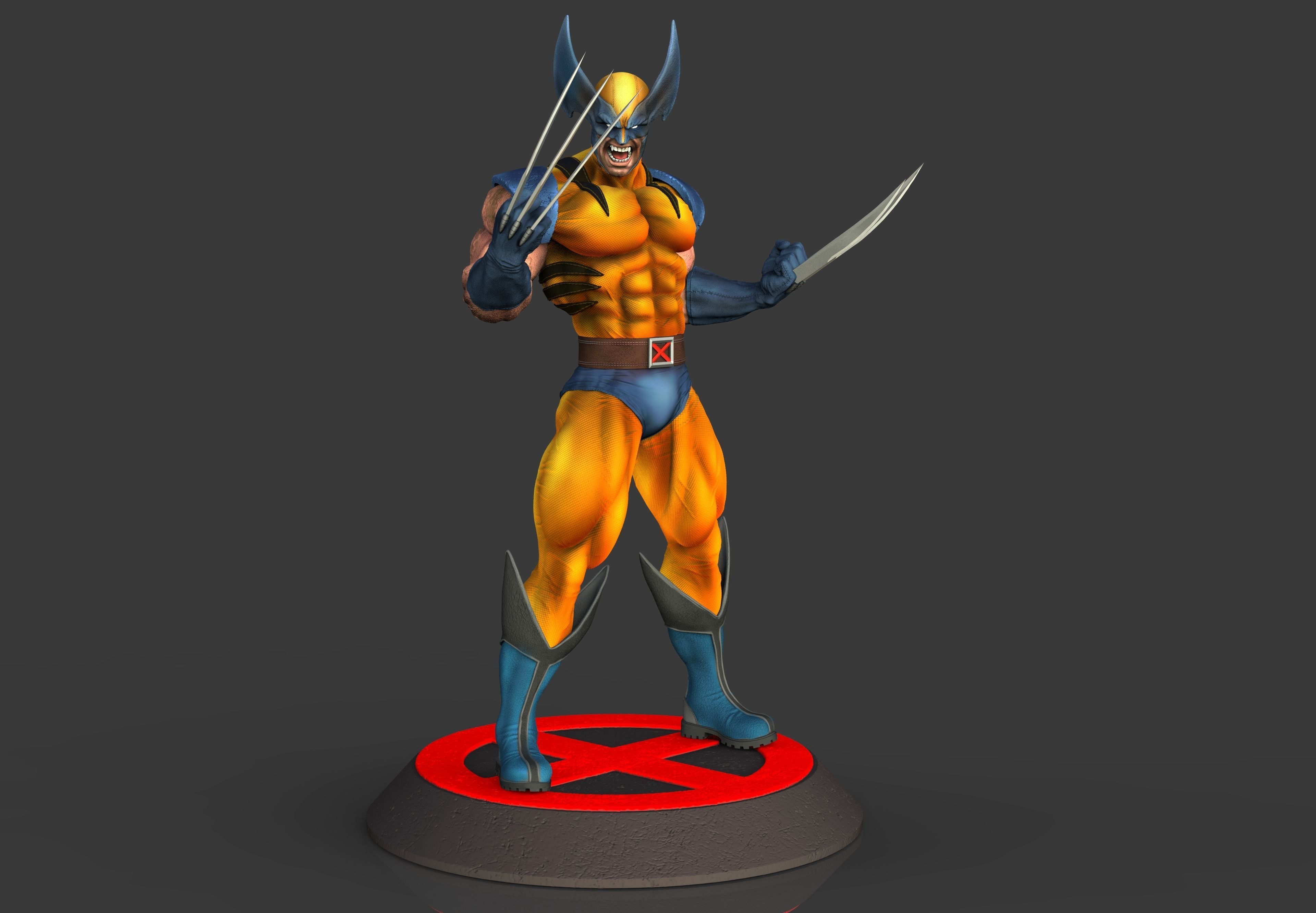 Wolverine STL for FDM 3D Printing 3D print model_5
