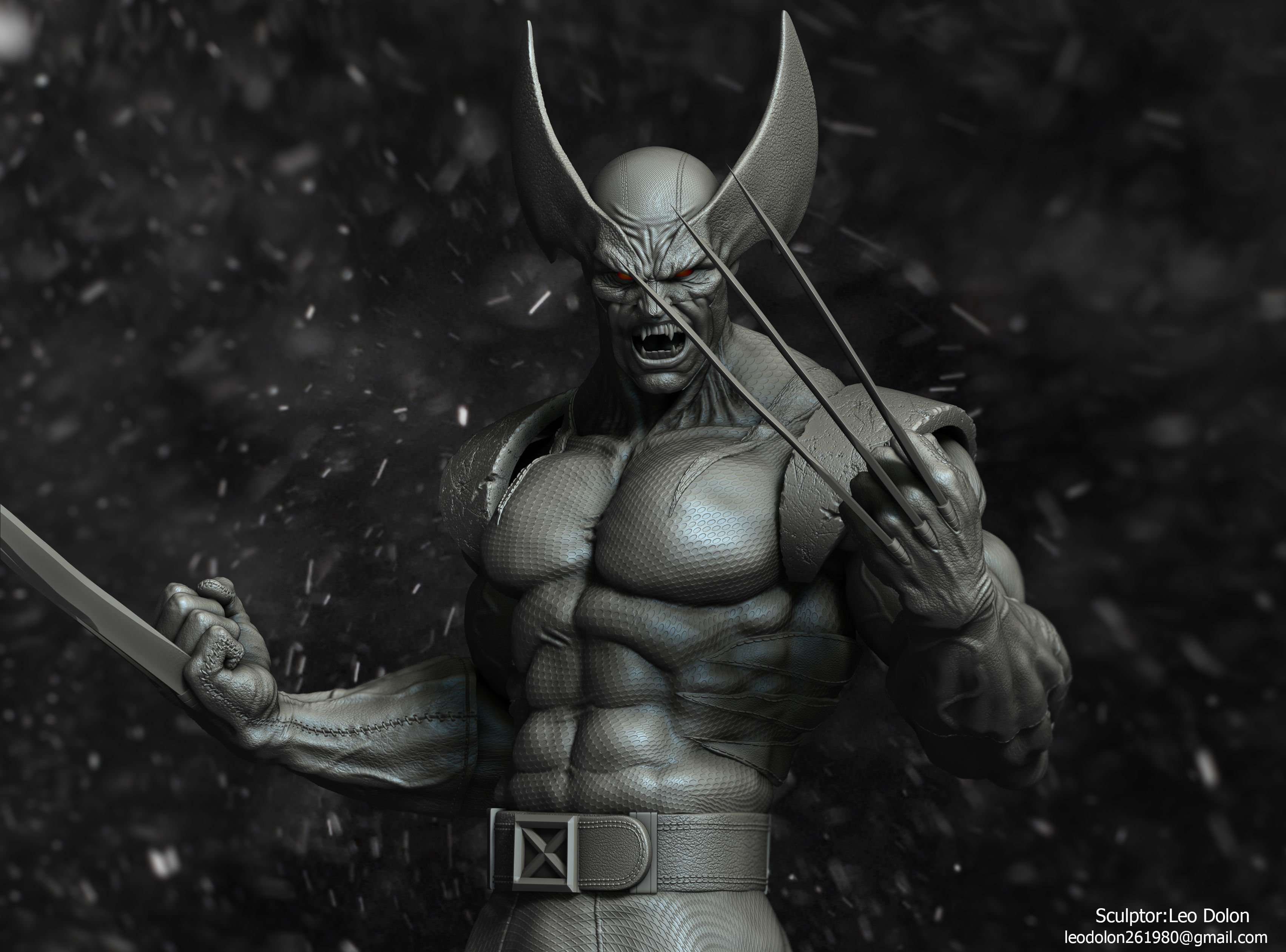 Wolverine STL for FDM 3D Printing 3D print model_1
