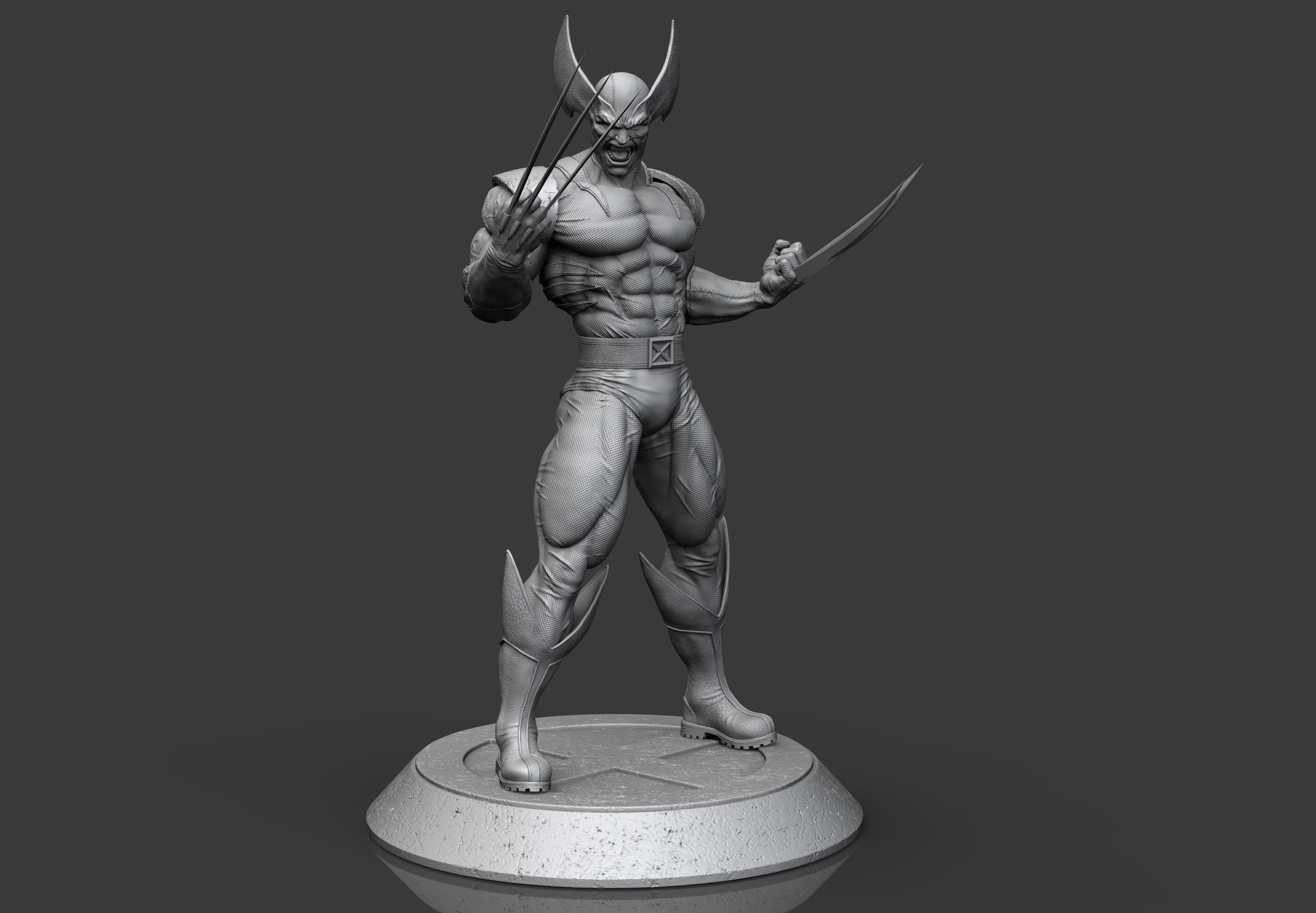 Wolverine STL for FDM 3D Printing 3D print model_4
