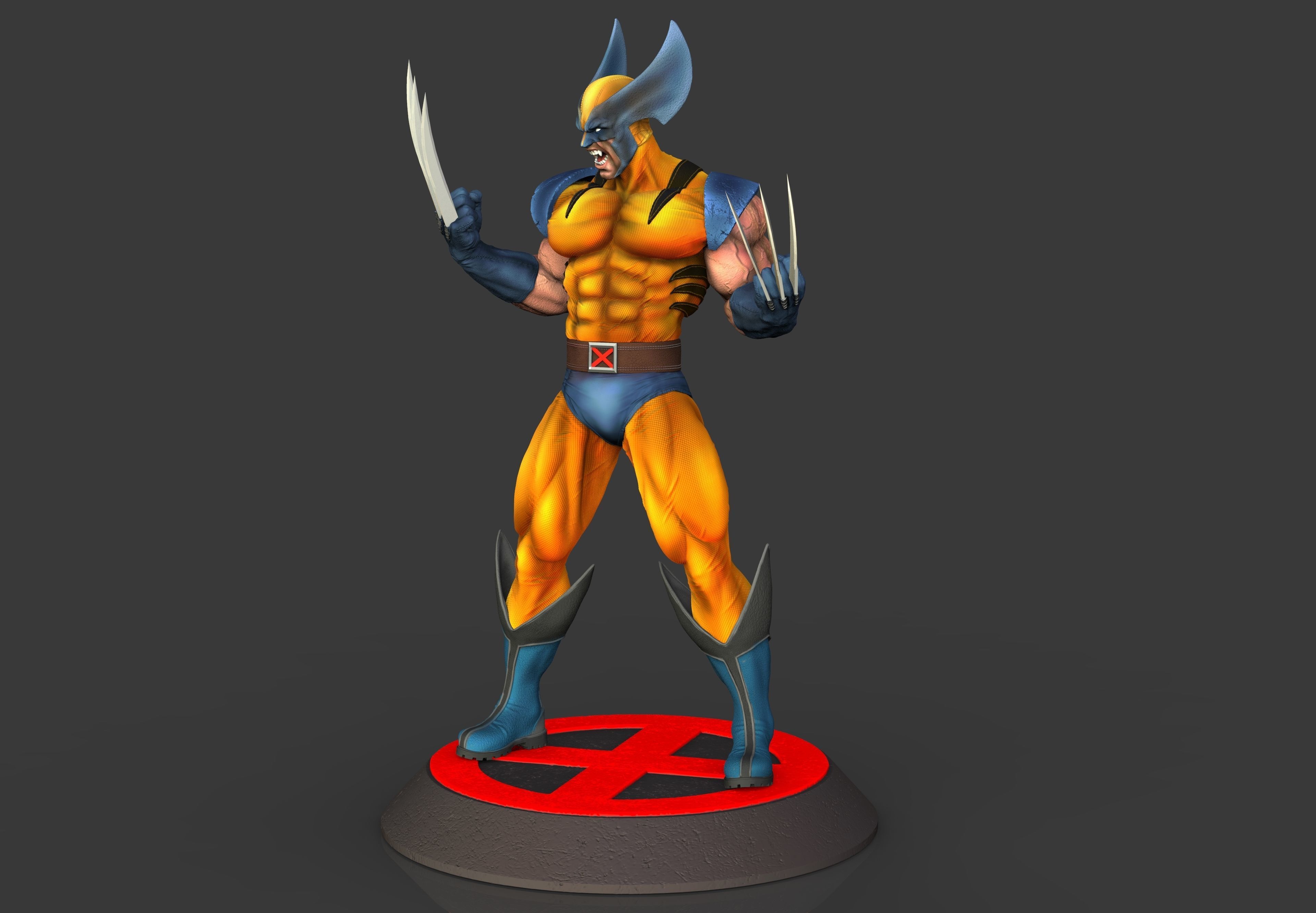 Wolverine STL for FDM 3D Printing 3D print model_6