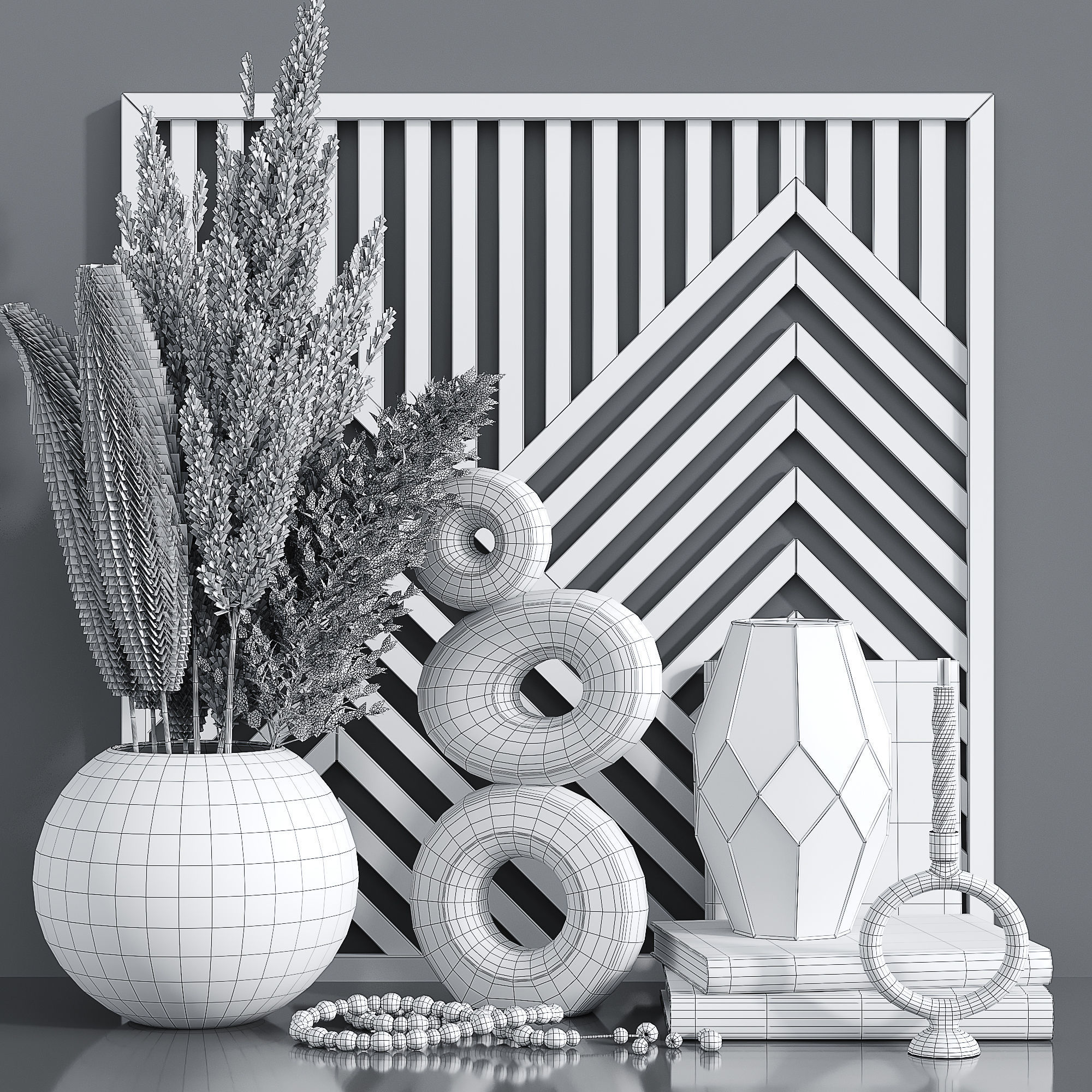 Decorative set 14 3D model_4