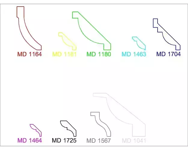 Sweep Profile - Cornice Crown Moulding Details Vol 3