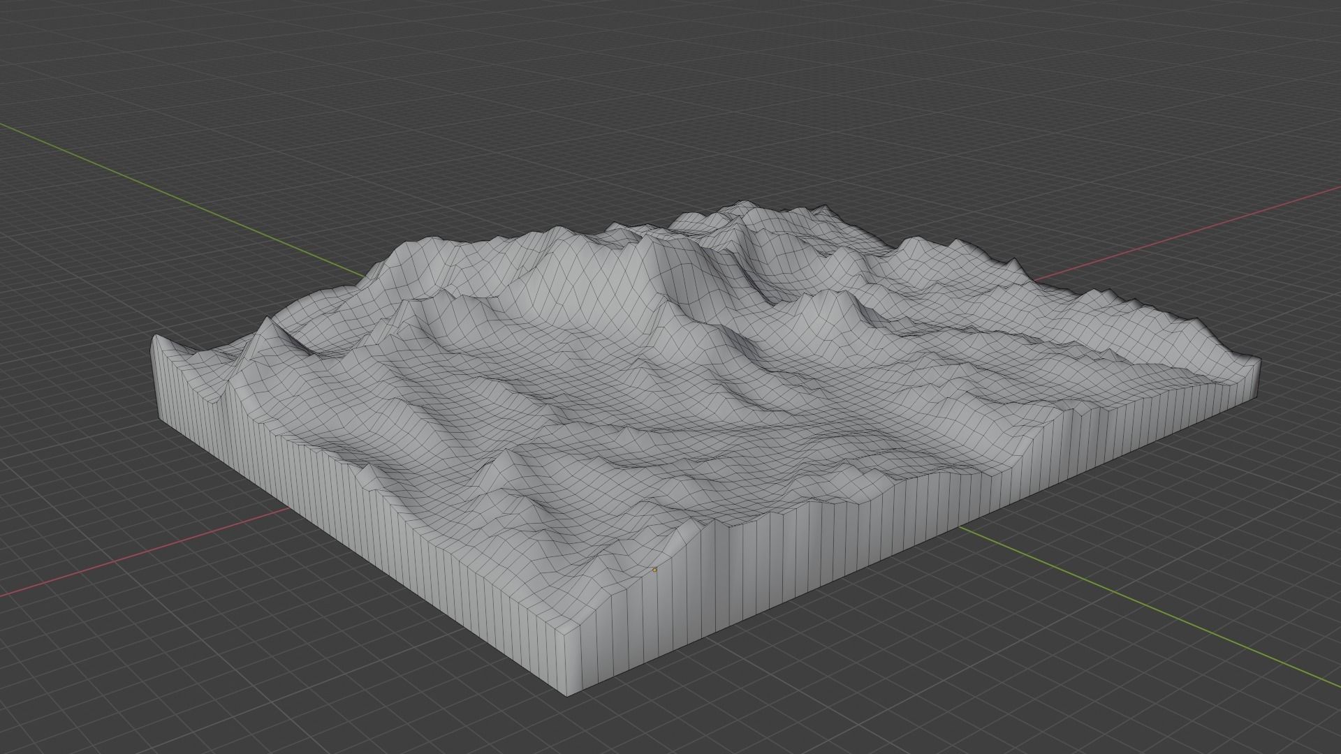 Gangkhar Puensum Mountain Low-poly 3D model_7