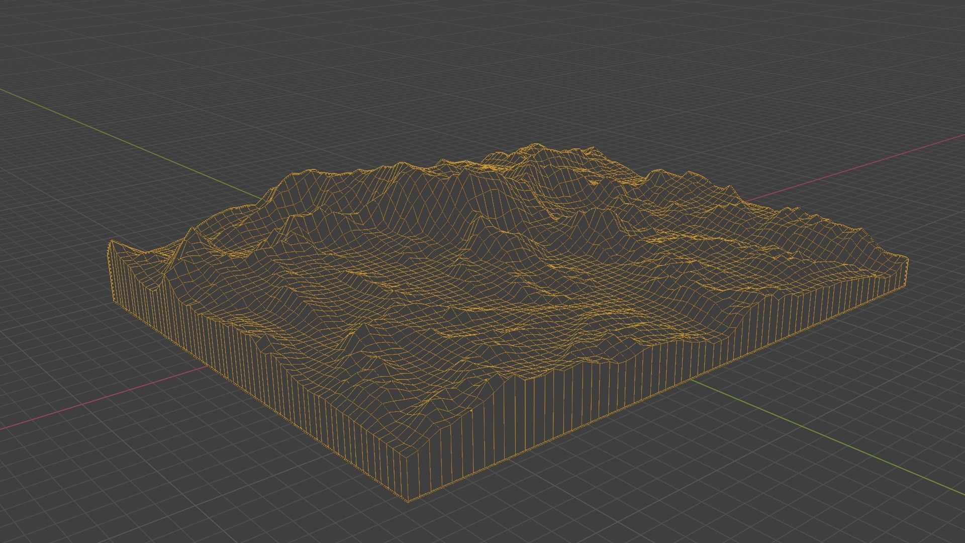 Gangkhar Puensum Mountain Low-poly 3D model_8