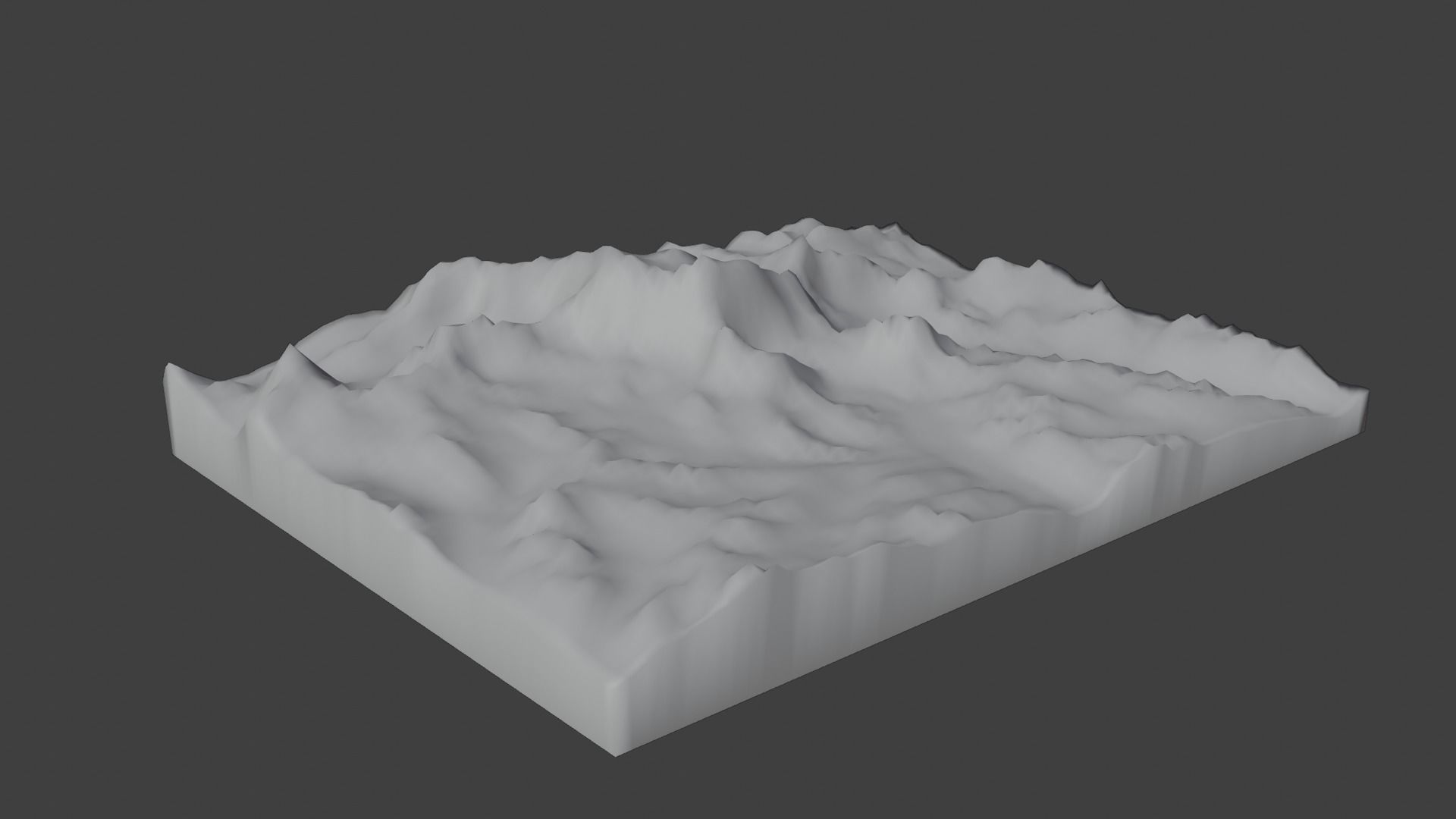 Gangkhar Puensum Mountain Low-poly 3D model_9