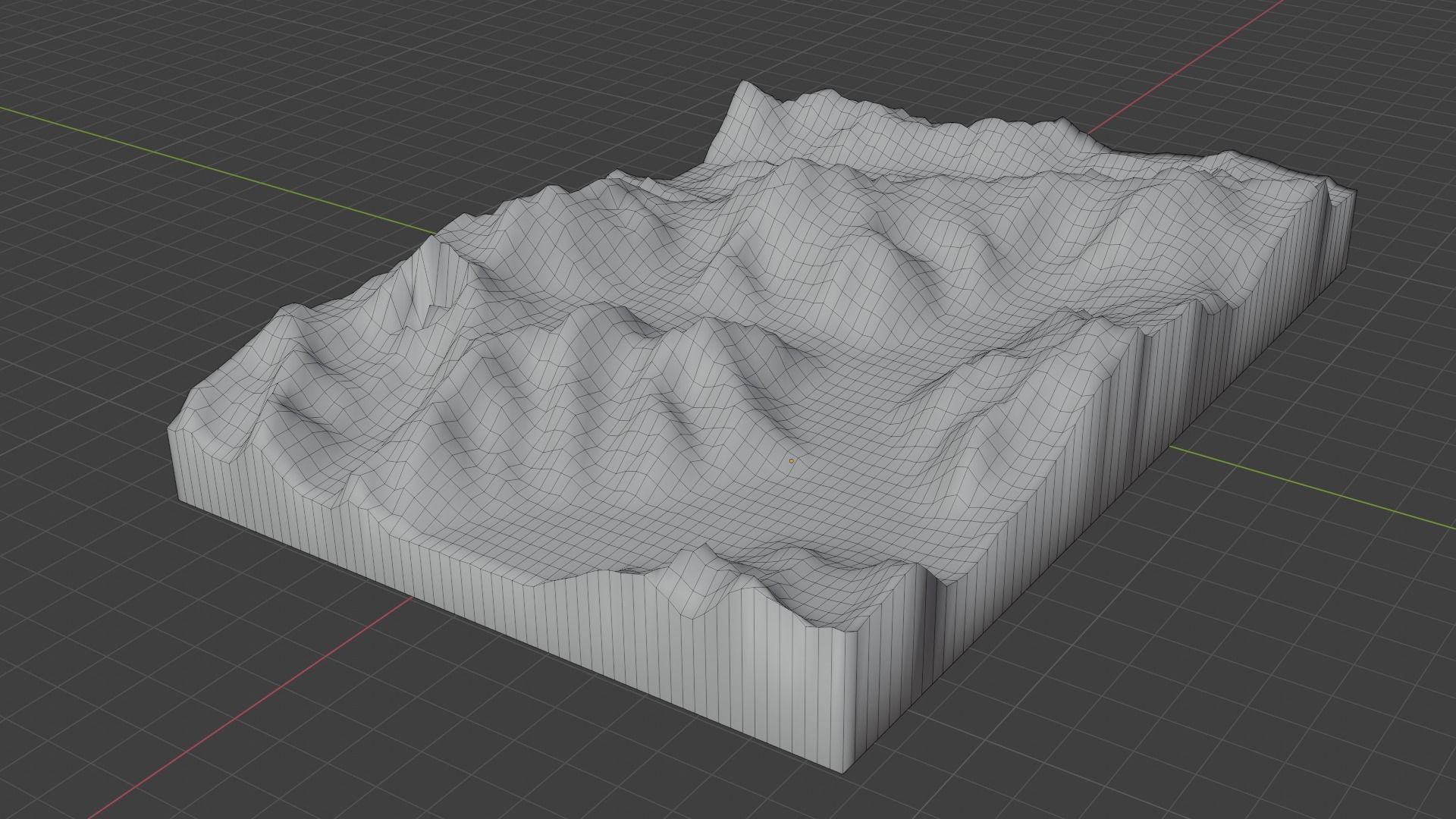 Gasherbrum I Mountain Low-poly 3D model_7