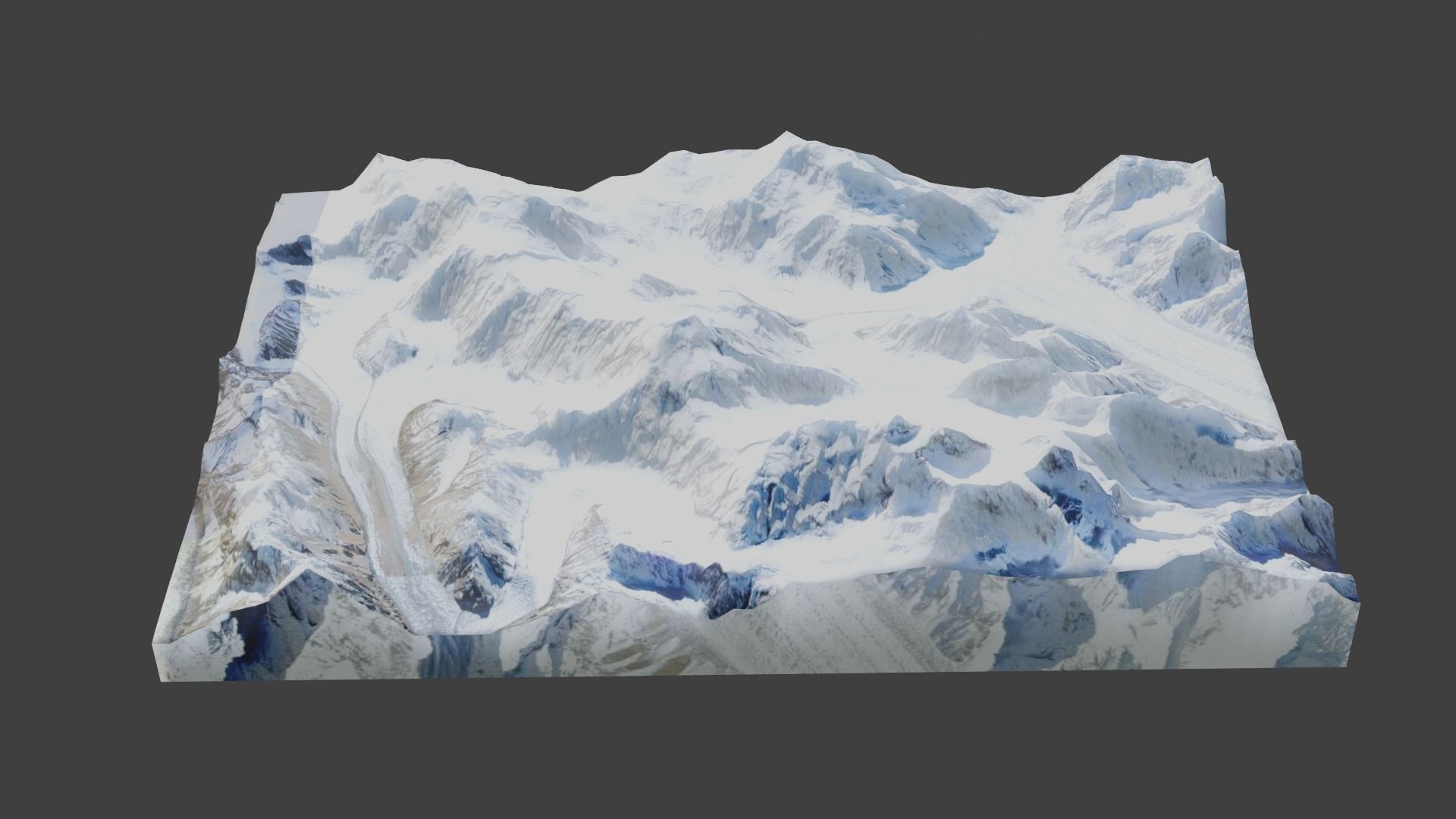 Gasherbrum I Mountain Low-poly 3D model_5