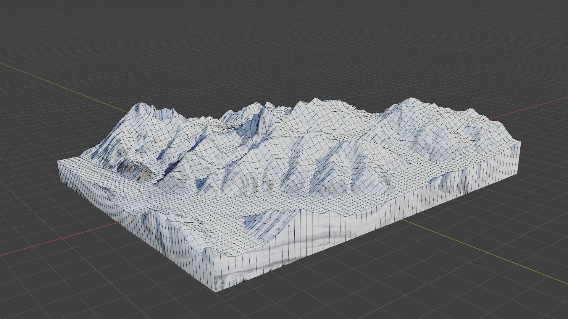 Gasherbrum III Mountain Low-poly 3D model_6