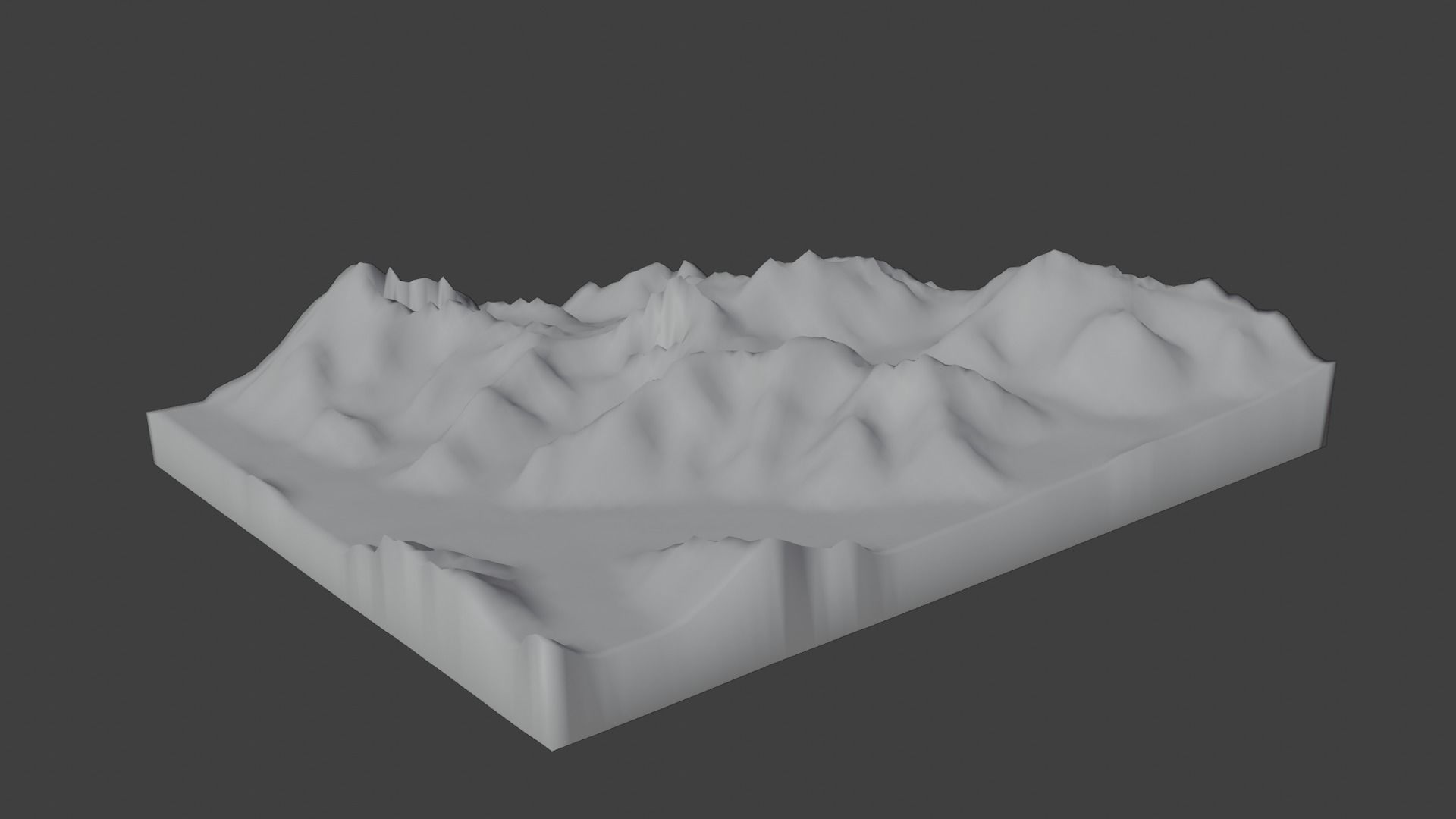 Gasherbrum III Mountain Low-poly 3D model_9