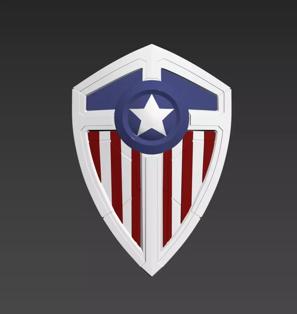 Captain America Secret Empire shield 3D print model