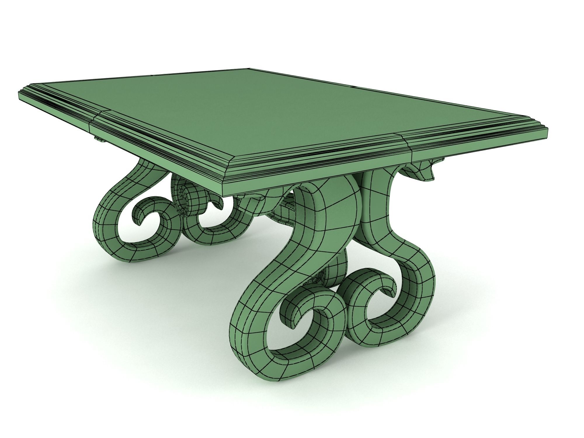Dining Table  3D model_7