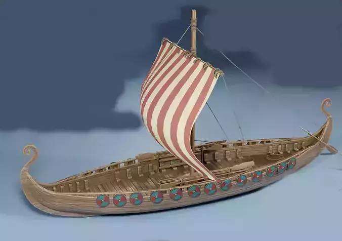 Viking Ship Free 3D model