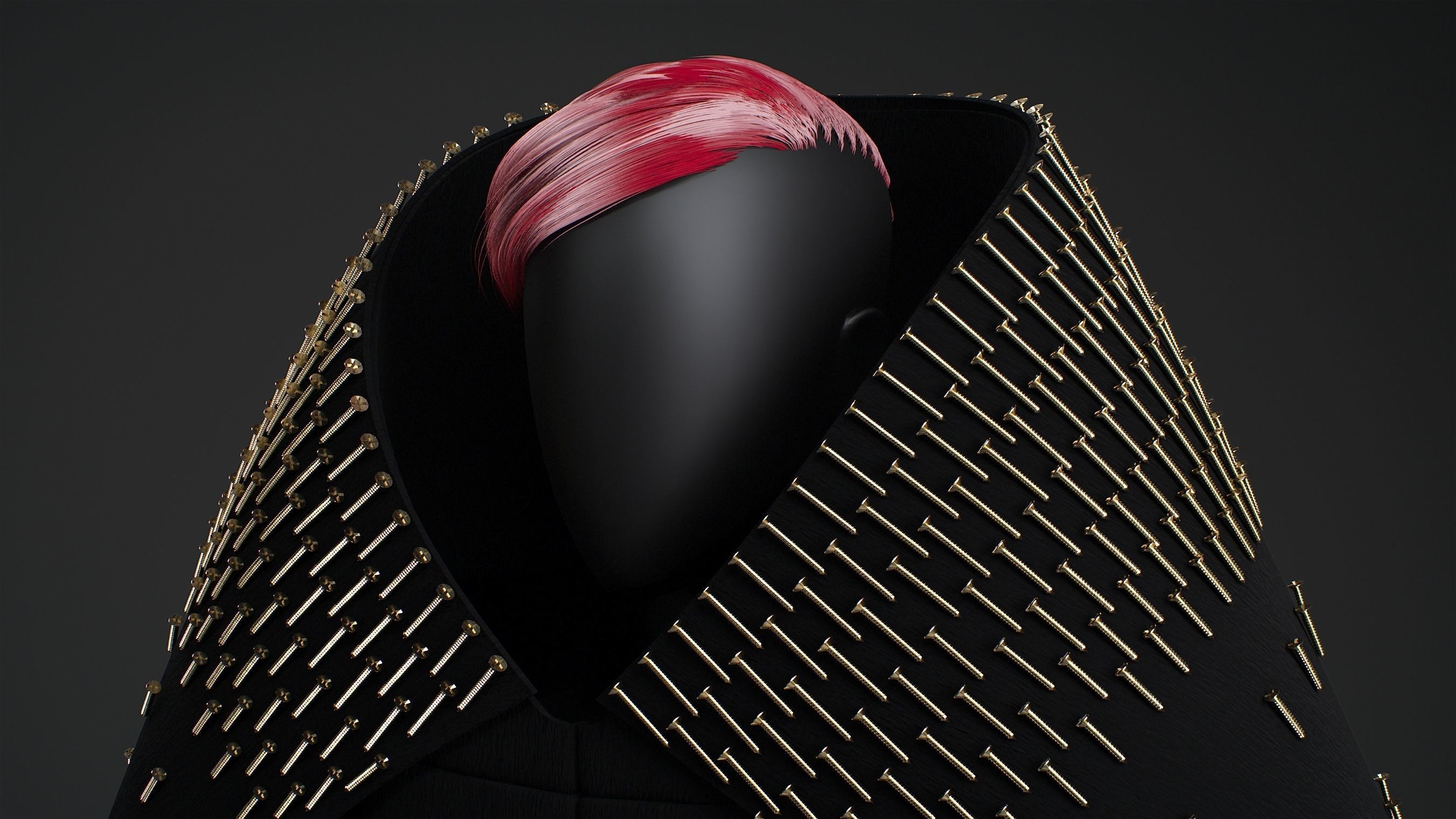 Gareth Pugh Spring 2018 model 02 3D model_12