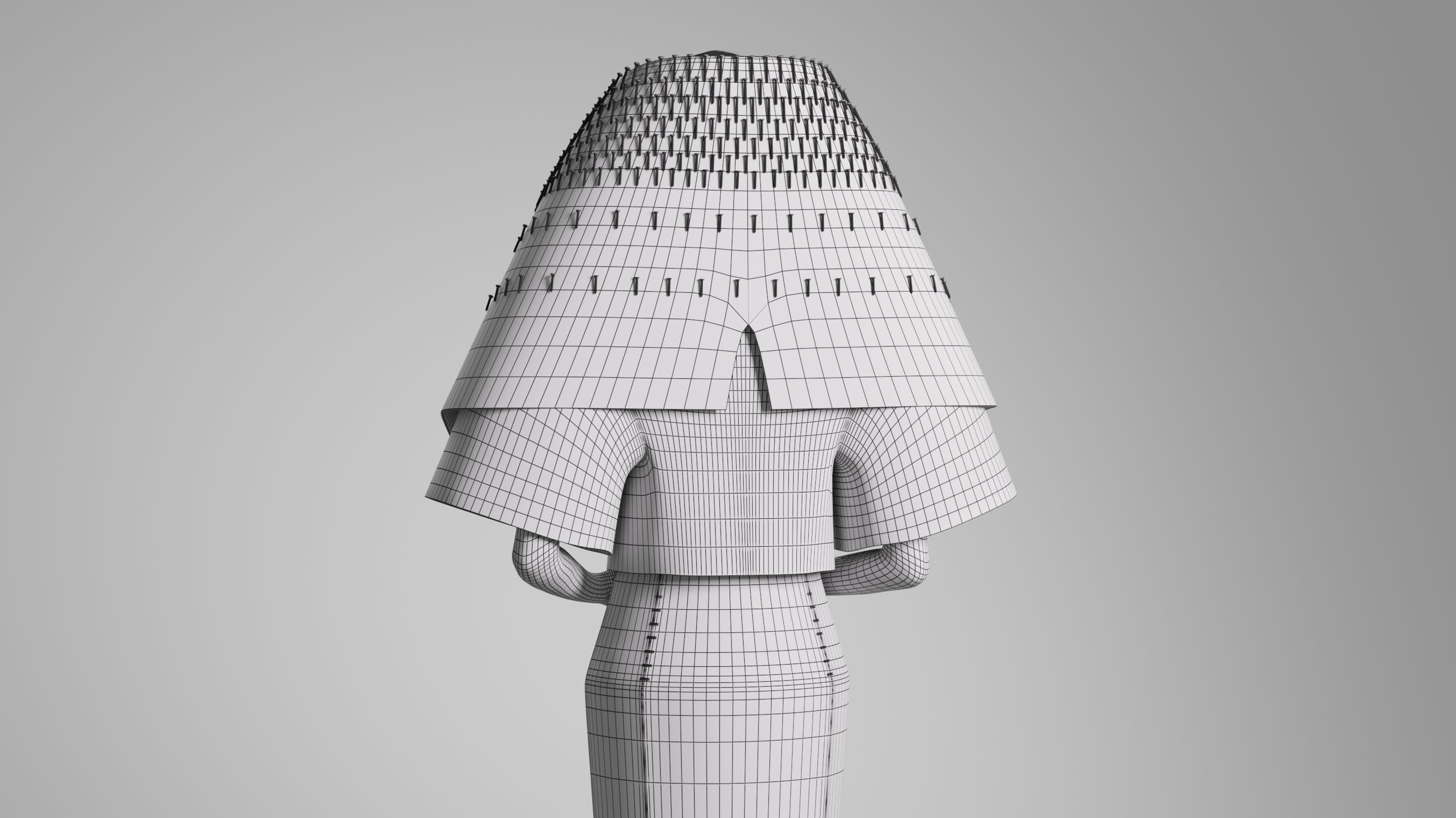Gareth Pugh Spring 2018 model 02 3D model_11