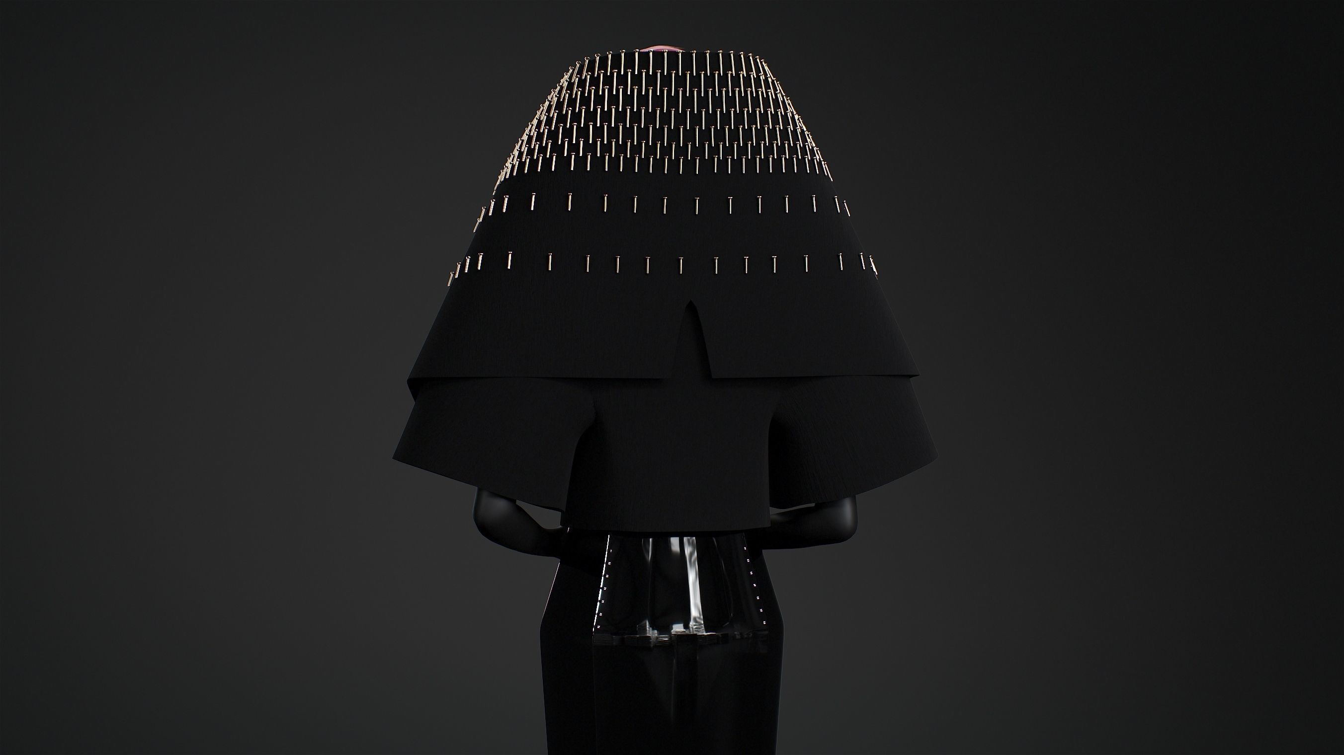 Gareth Pugh Spring 2018 model 02 3D model_10