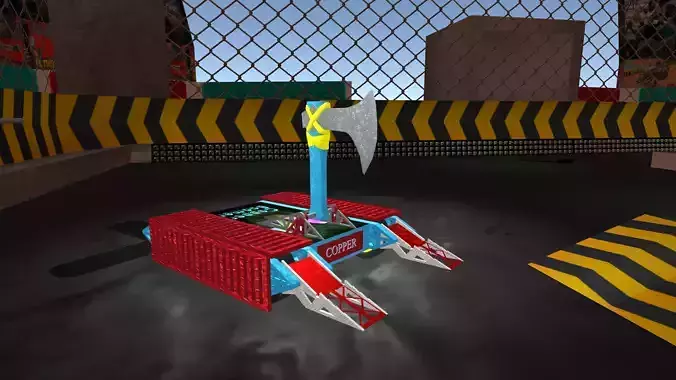 Copperhead Robot  Low-poly 3D model