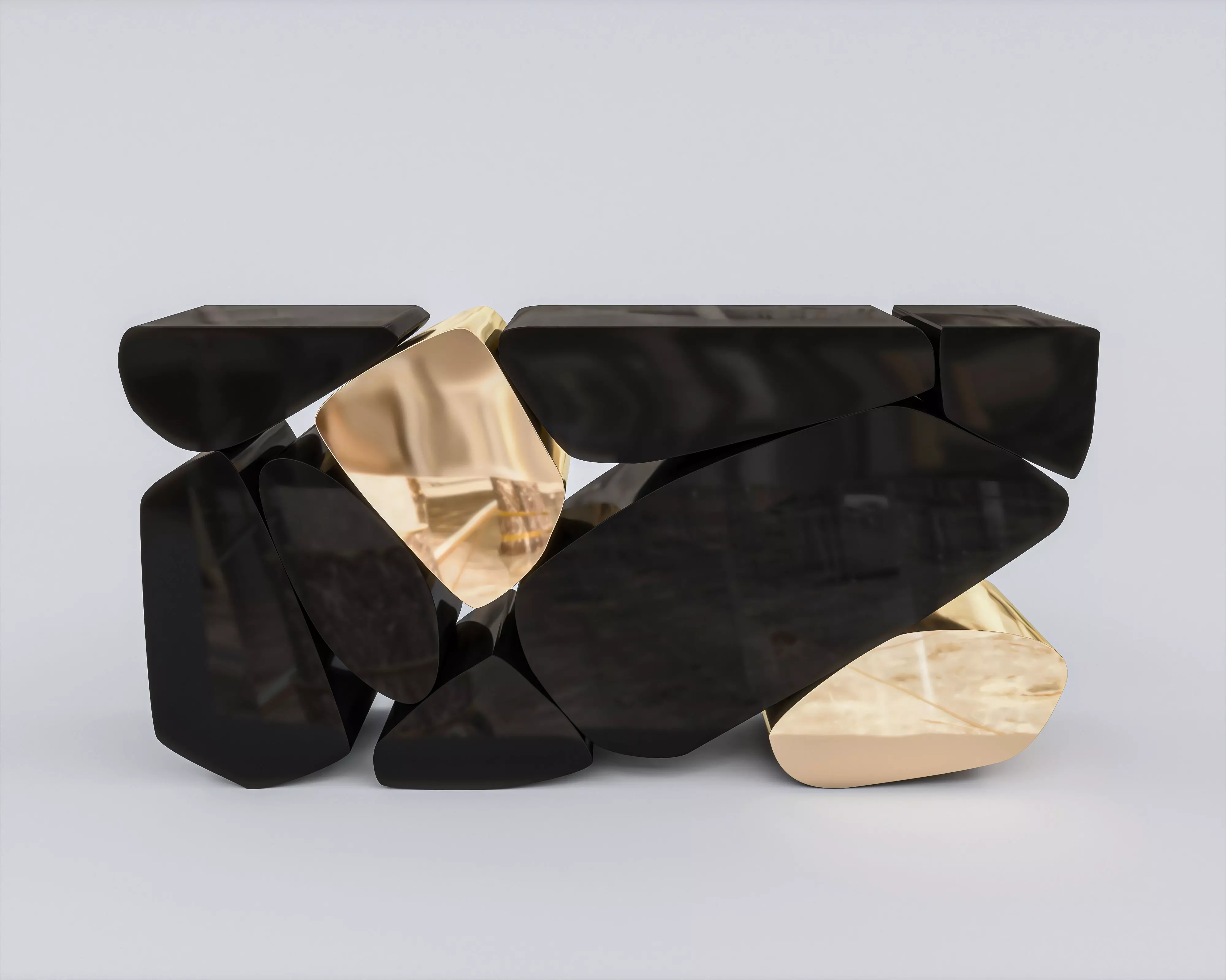 Stones Console 3D model_0