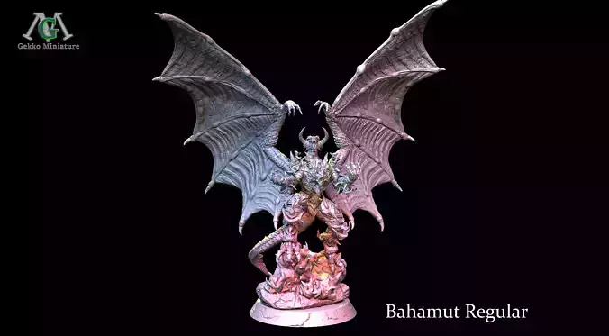 Bahamut Regular STL 3D Model for SLA and FDM Printing
