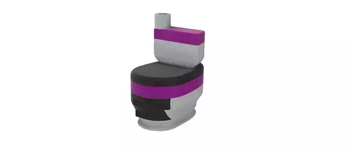 HERB GRINDER IN A FORM OF TOILET 3D print model