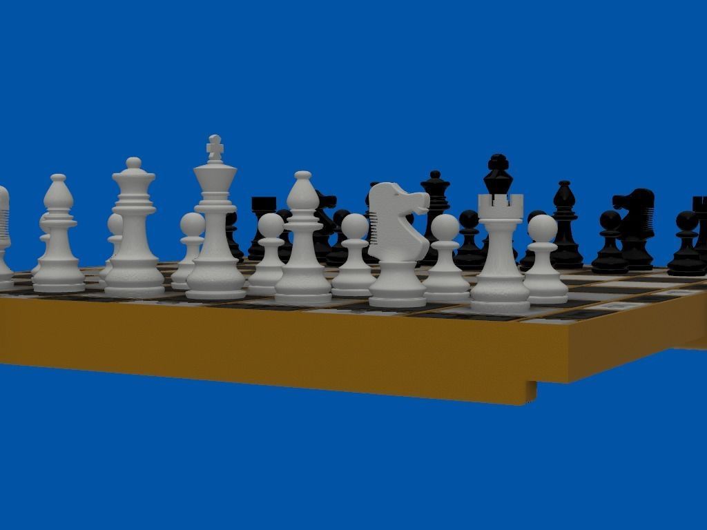 FOLDING CHESS GAME 3D print model_3