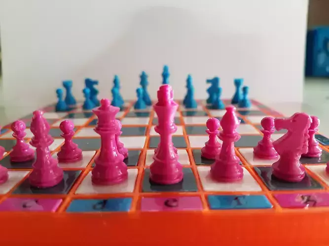 FOLDING CHESS GAME 3D print model
