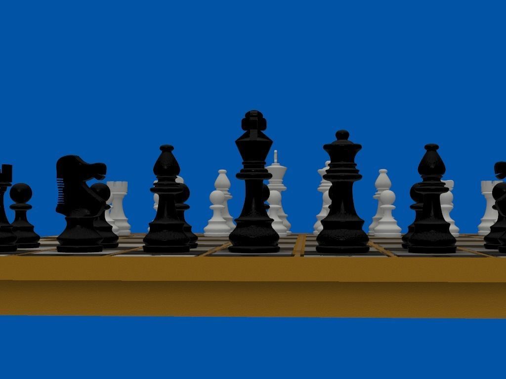 FOLDING CHESS GAME 3D print model_1